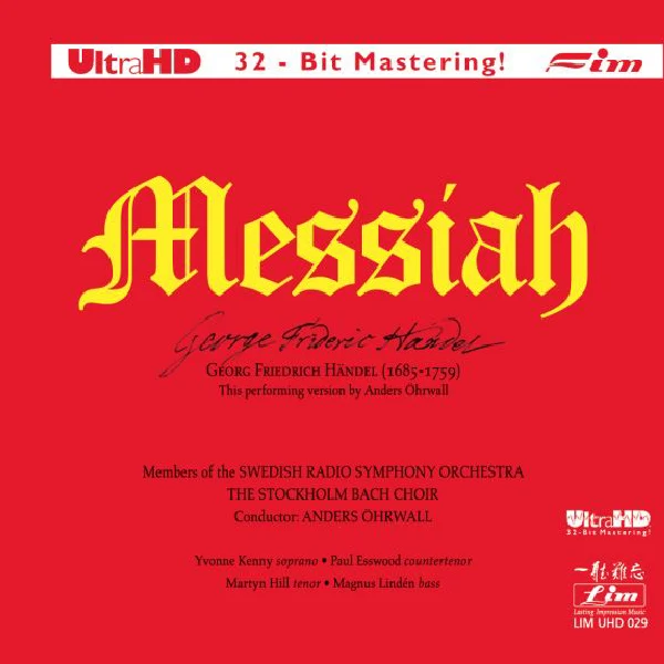 Anders Öhrwall & The Swedish Radio Symphony Orchestra - Händel: Messiah / CD LIM