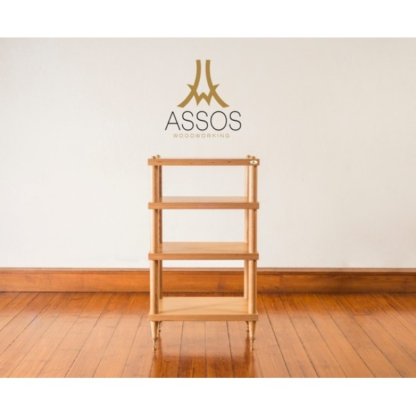 Assos Rack Oak Veneer 3.00cm - 4 Shelves