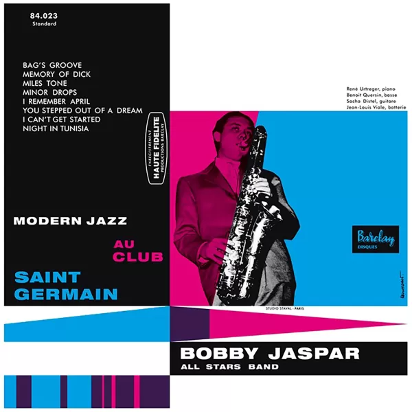 Bobby Jaspar - Modern Jazz au Club Saint-Germain / LP Sam Records