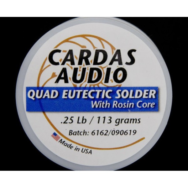 Cardas Audio Quad Eutectic Solder with Rosin Core - .25lb / 113 grams