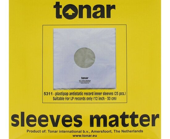 Tonar LP-12 Inch Plastipap Inner Sleeves