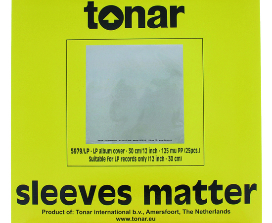 Tonar 12 inch LP outer sleeve, 25 pieces