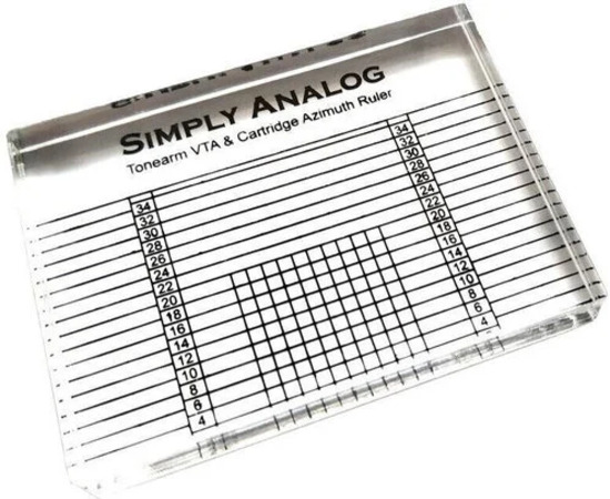 Simply Analog Tonearm VTA & Cartridge Azimuth Ruler