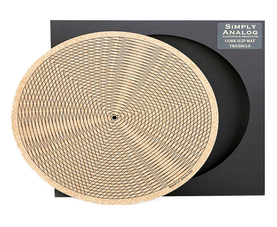 Simply Analog  Turntable Cork Mat with print-Tricircle