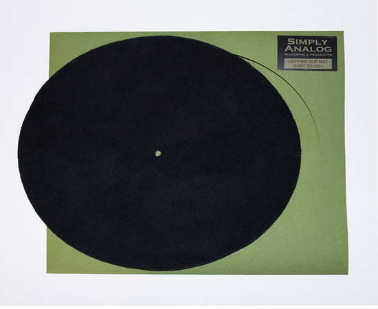 Simply Analog  Turntable Slipmat leather soft touch