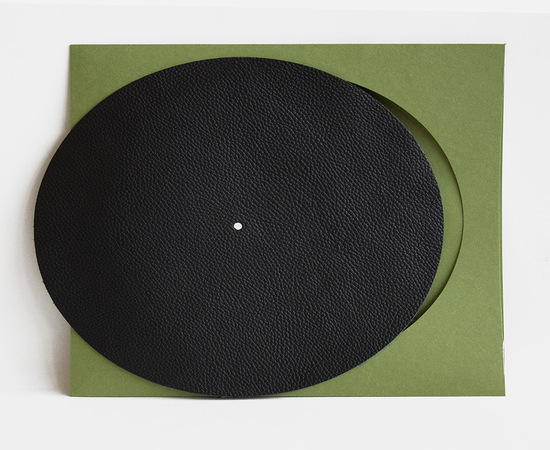 Simply Analog Turntable Slipmat Leather Premium Black