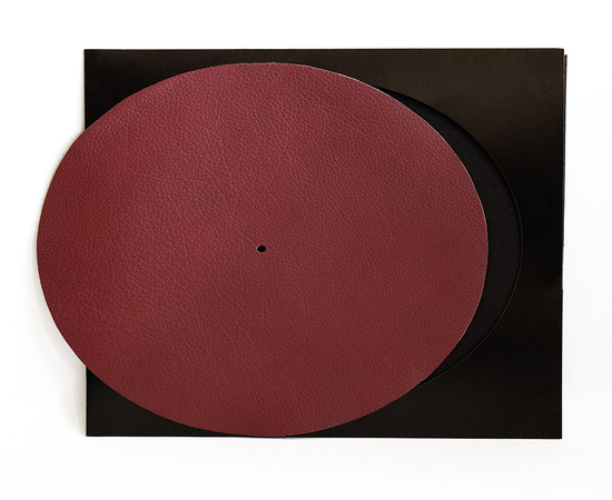 Simply Analog Turntable Slipmat Leather Premium Red