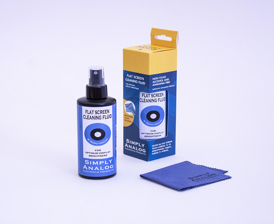 Simply Analog  Flatscreen Cleaner 200 ml, Including Microfiber Cloth