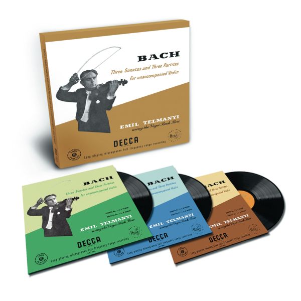 Emil Telmányi – Bach: Three Sonatas and Three Partitas for unaccompanied Violin  / 3LPs Analogphonic