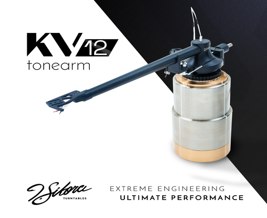 J.Sikora Turntables  - KV 12 BLACK TONEARM (No VTA)