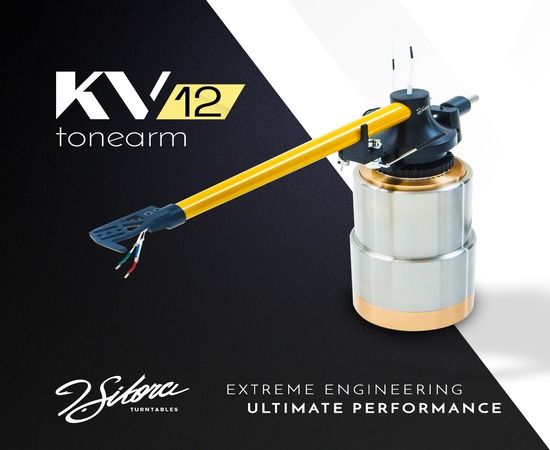 J.Sikora Turntables  - KV 12 VTA TONEARM YELLOW 