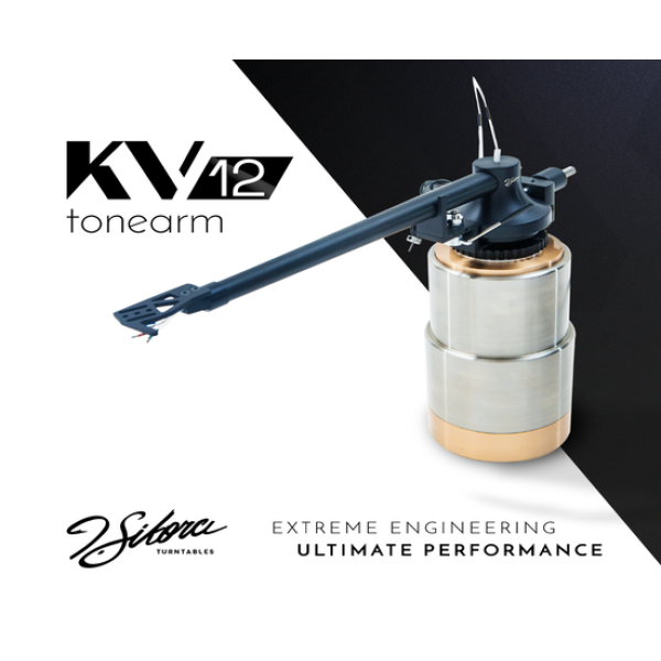J.Sikora Turntables  - KV 12 VTA BLACK TONEARM 