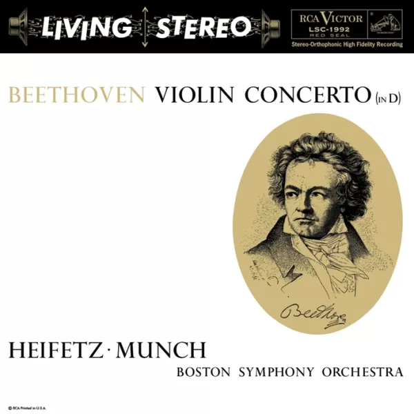 Jascha Heifetz/Charles Munch & Boston Symphony Orchestra-Beethoven: Violin Concerto (in D) /LP