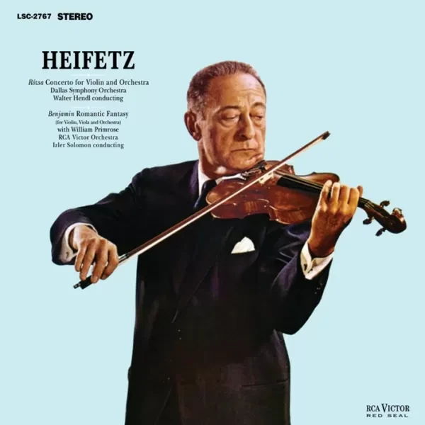 Jascha Heifetz / Walter Hendl & Dallas Symphony Orchestra - Rozsa / Benjamin / 2LP 45RPM