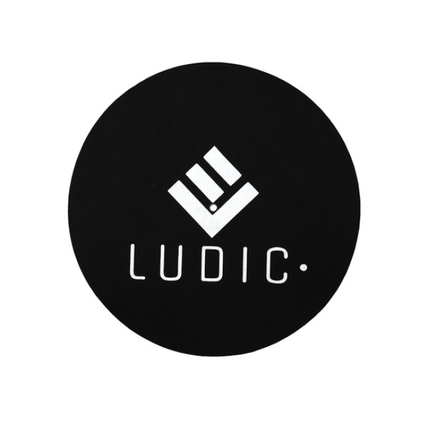 Ludic Anti-static Logo Felt slipmat Black NOstatic