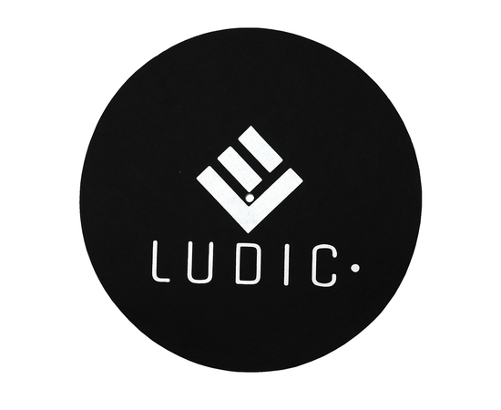 Ludic Anti-static Logo Felt slipmat Black NOstatic