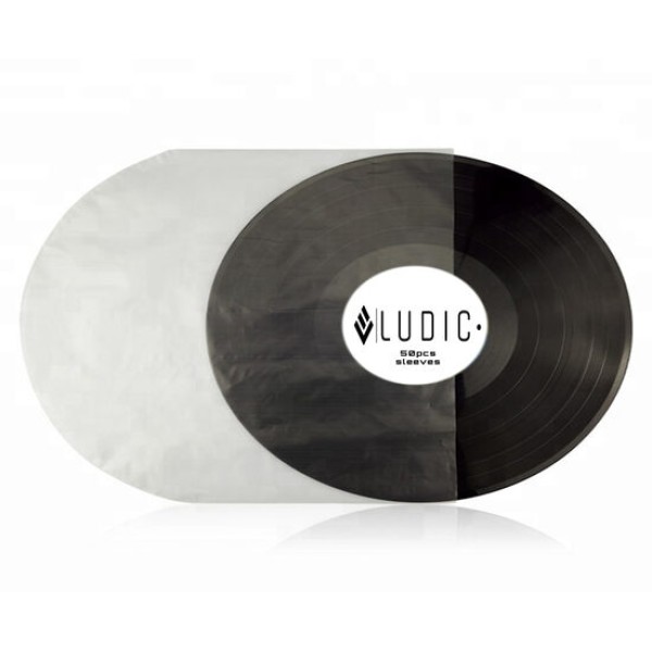 Ludic No-static Record Inner sleeve 12″ 2mil 50pcs bag U Shape