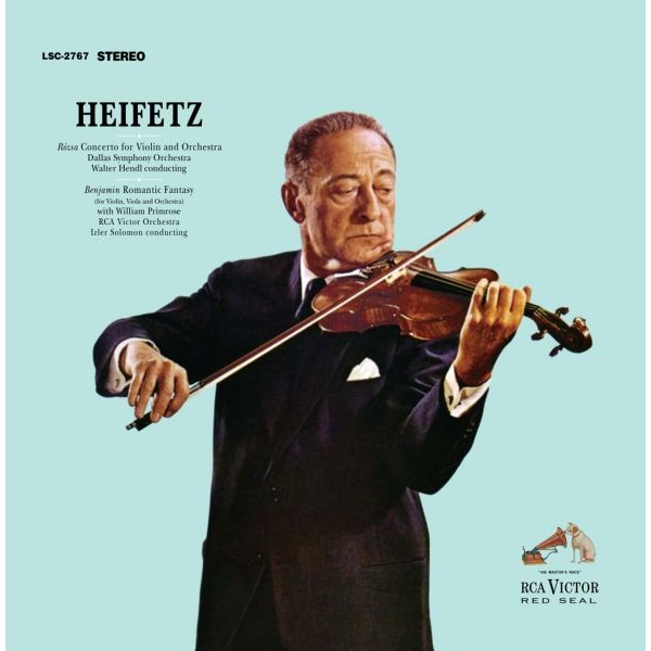 Miklós Rózsa, Arthur Benjamin: Concerto For Violin And Orchestra, Romantic Fantasy, Jascha Heifetz, 