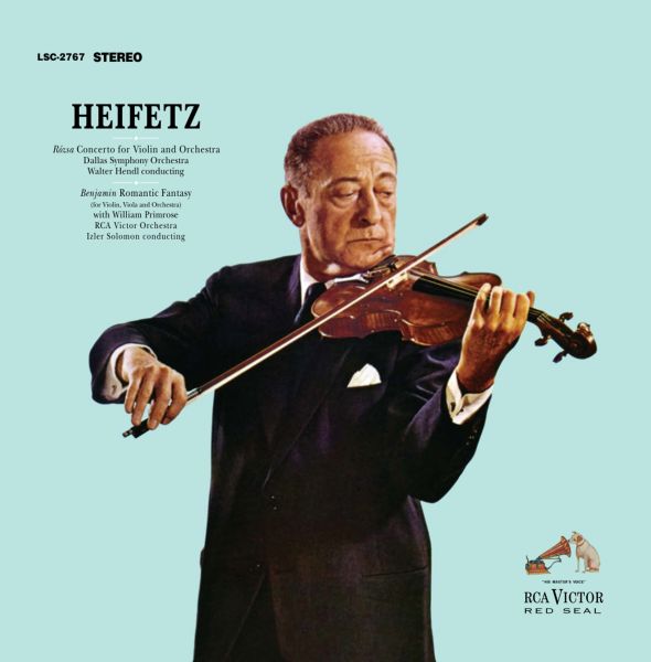 Miklós Rózsa, Arthur Benjamin: Concerto For Violin And Orchestra, Romantic Fantasy, Jascha Heifetz, 