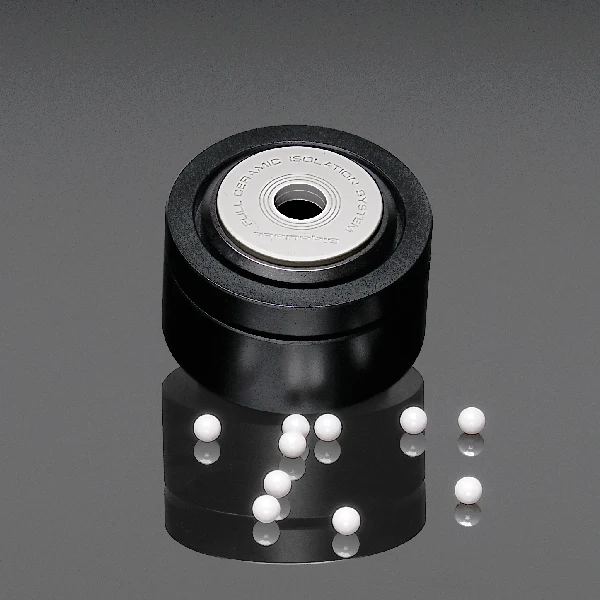 Gigawatt Rolling-Ball Full Ceramic Isolation System Anti-Vibration Feet 4 pcs set in a Wooden Box