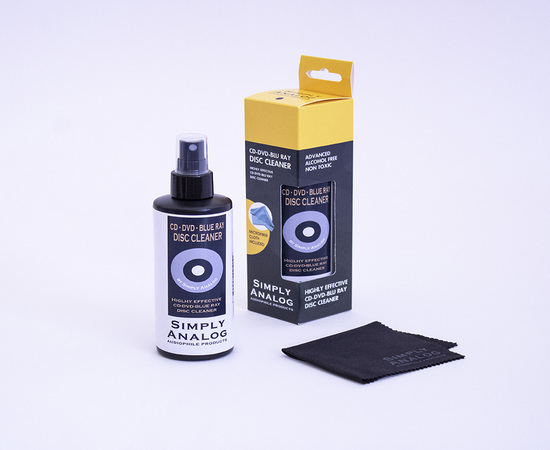 Simply Analog  CD-DVD-Blu Ray Disc Cleaner Alcohol-Free 200ml + Microfiber Cloth
