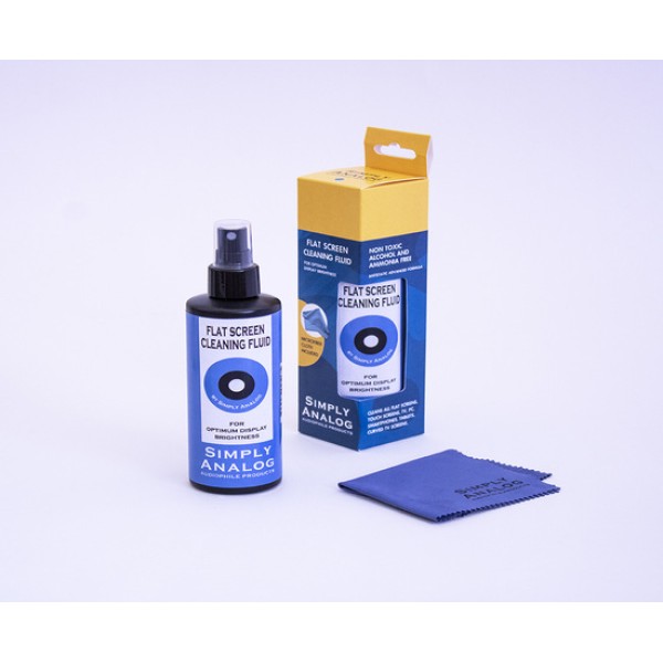 Simply Analog  Flatscreen Cleaner 200 ml, Including Microfiber Cloth
