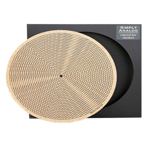 Simply Analog  Turntable Cork Mat with print-Tricircle