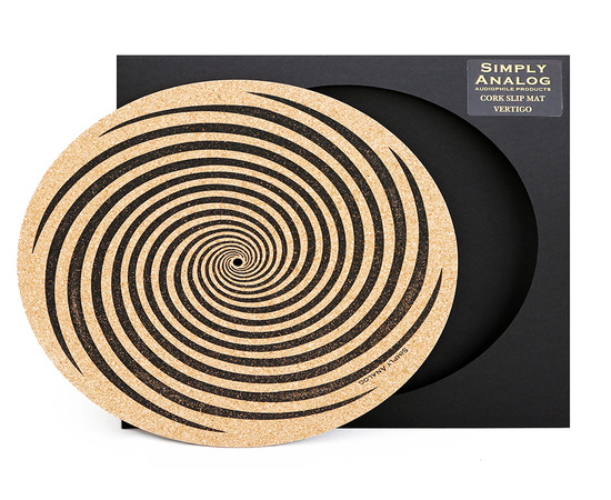 Simply Analog  Turntable Cork Mat with print-Vertigo