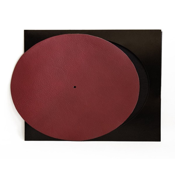 Simply Analog Turntable Slipmat Leather Premium Red