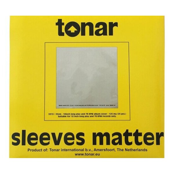 Tonar 10 inch” heavy duty outer sleeves for LP records