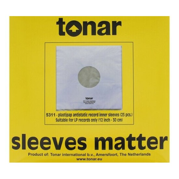  Tonar LP-12 Inch Plastipap Inner Sleeves