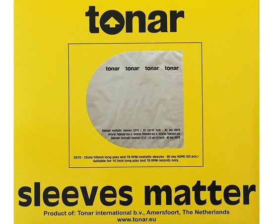 Tonar Nostatic sleeves for 10 inch” Long Play records