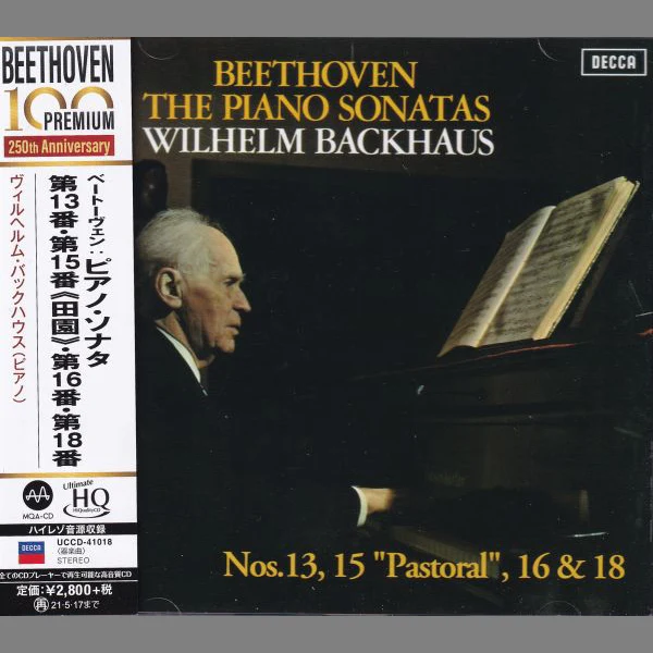 Wilhelm Backhaus – Beethoven: Piano Sonatas Nos. 13, 15, 16 & 18 / CD Universal Music